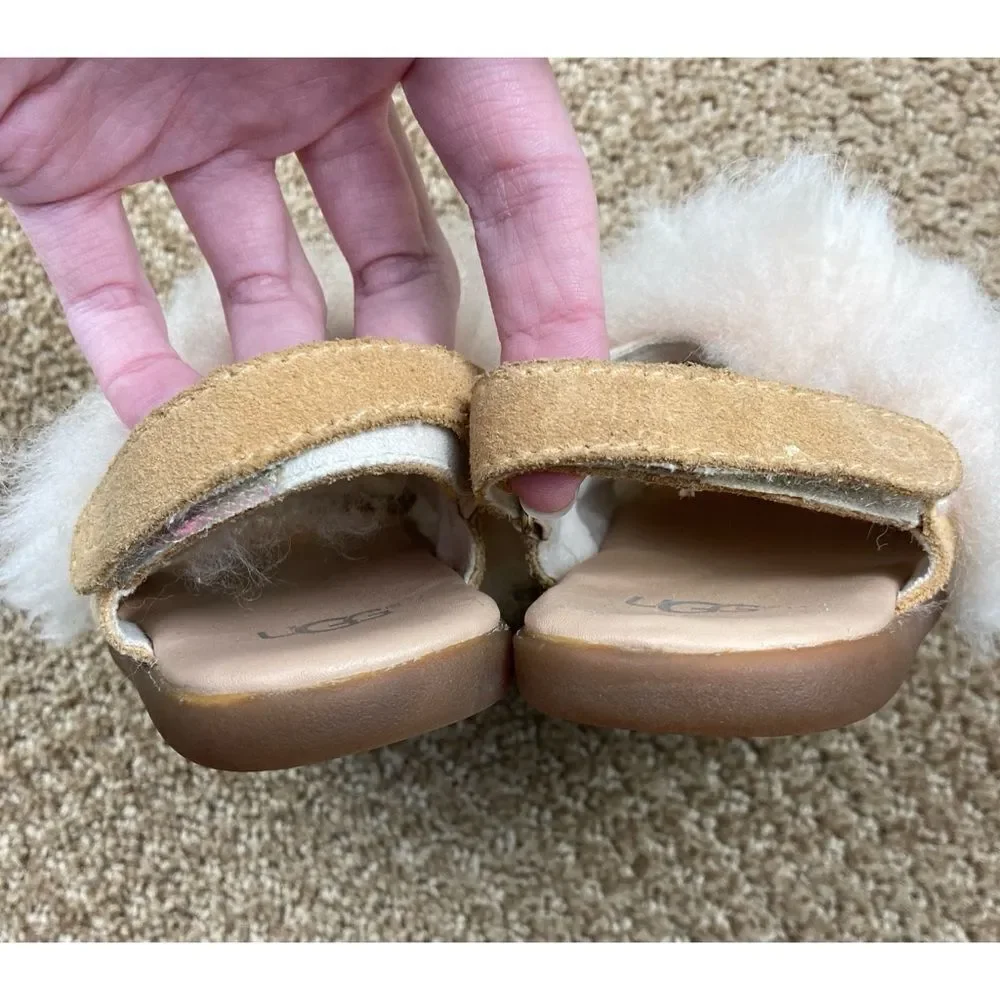 UGG Holly toddler lambs fur sandals